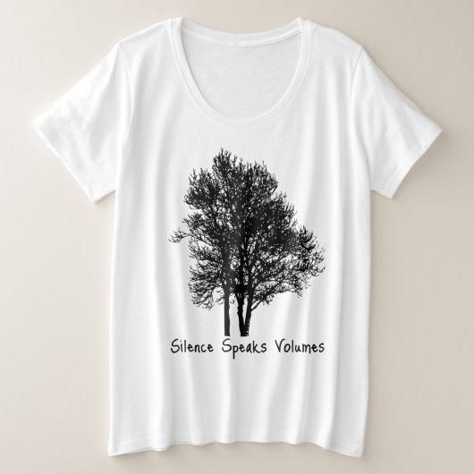 El silencio lo dice TODO Große Größe T-Shirt (Design vorne)