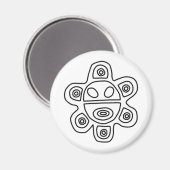 El Sol Taino Magnet (Vorderseite/Rückseite)