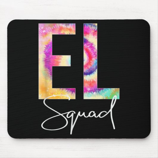 El Squad Tie Dye Back To School Women Appreciation Mousepad (Vorne)