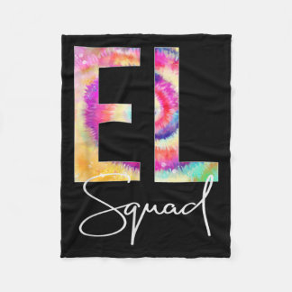 El Squad Tie Dye Zurück zur Schule Frauen Anerkenn Fleecedecke