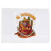 El Squatcho Bigfoot mit Maraca, Sombrero und Ponc Große Geschenktüte (Rückseite)