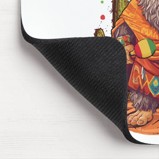 El Squatcho Bigfoot mit Maraca, Sombrero und Ponc Mousepad (Ecke)