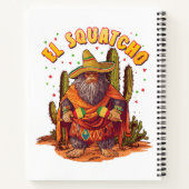 El Squatcho Bigfoot mit Maraca, Sombrero und Ponc Notizblock (Rückseite)