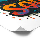 El Squatcho Fiesta Graffiti Bigfoot Art Poster (Ecke)