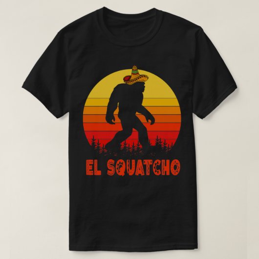 El Squatcho Mexican Sasquatch T-Shirt (Design vorne)
