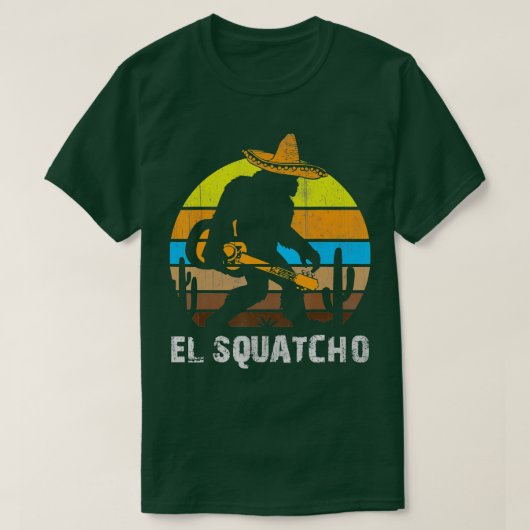 El Squatcho Shirt Bigfoot T Shirt Sasquatch (Design vorne)