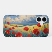 El susurro del viento en las amapolas iPhone 16 hülle (Rückseite (Horizontal))