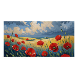 El susurro del viento en las amapolas poster