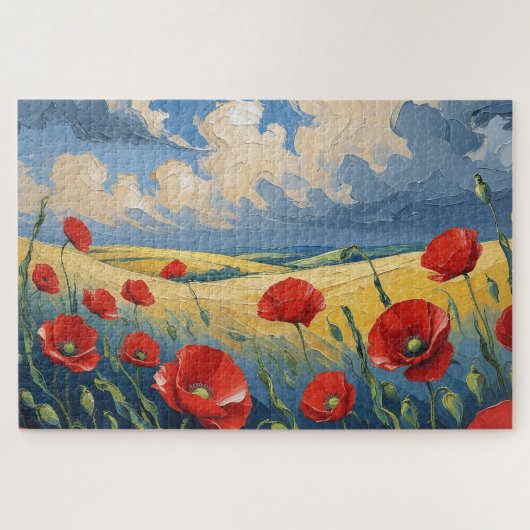 El susurro del viento en las amapolas puzzle (Horizontal)