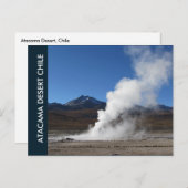 El Tatio Geyser, Atacama Wüste, Chile Postkarte (Vorne/Hinten)