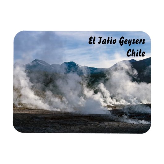 El Tatio Geysers bei San Pedro de Atacama - Chile Magnet (Horizontal)