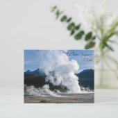 El Tatio Geysers bei San Pedro de Atacama - Chile Postkarte (Stehend Vorderseite)