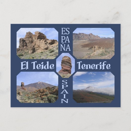 El Teide, benutzerdefinierte Postkarte Teneriffas (Vorderseite)