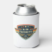 El Tío Favorito Custom Year Retro Patch Dosenkühler (Kanne Vorderseite)