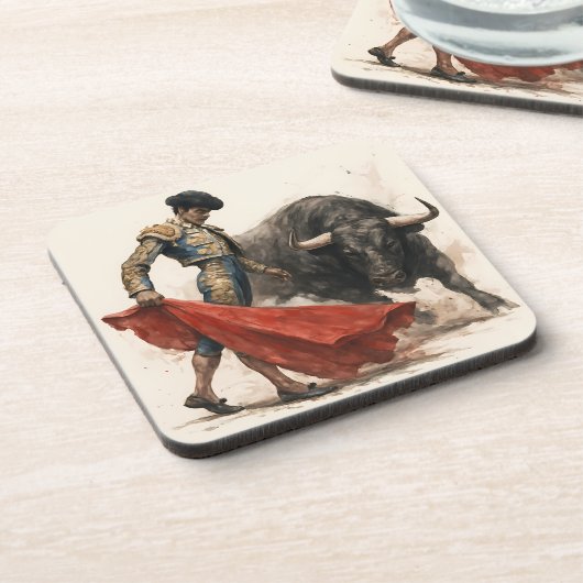 El torero y el toro getränkeuntersetzer (Linke Seite)