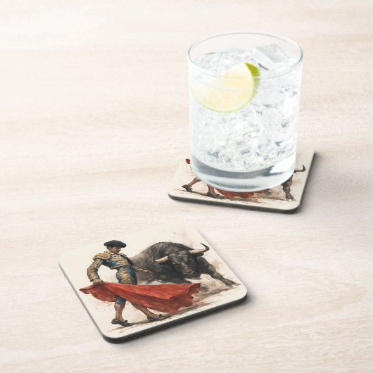 El torero y el toro getränkeuntersetzer (Rechte Seite)