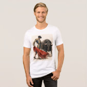 El torero y el toro Tri-Blend shirt (Vorderseite voll)