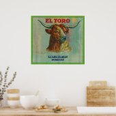 El Toro Orange Label Poster (Küche)
