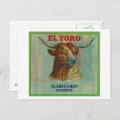 El Toro Orange Label Postkarte (Vorne/Hinten)