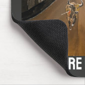 El Toro Torturado Gemälde von Alfred Fox Mousepad (Ecke)