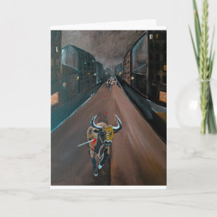 El Toro Torturado Malerei von Alfred Fox Karte