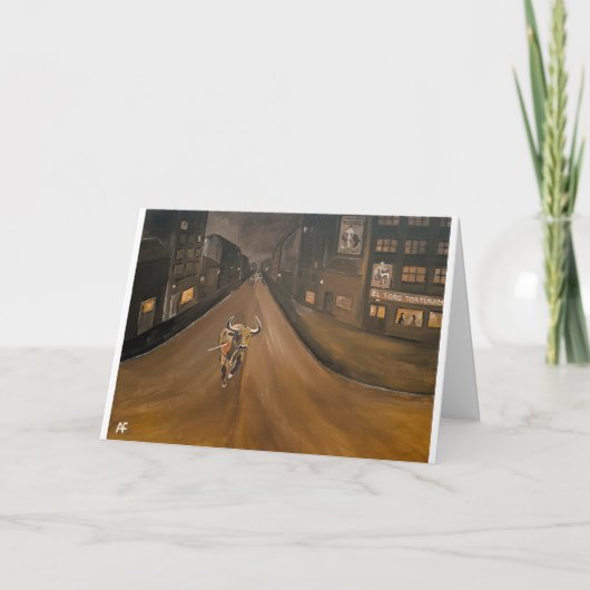 El Toro Torturado Malerei von Alfred Fox Karte (Vorderseite)