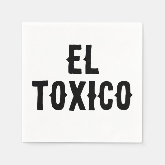 "EL TOXICO" Das sonnige Party Napkins - Gewürz & K Serviette (Vorderseite)