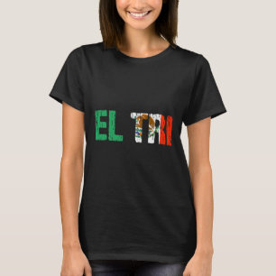 El Tri Mexiko Fußball Fan Futbol abgenutztes Flagg T-Shirt