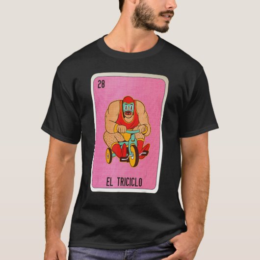 El Tricicolo Mexican Slang Lottery Bingo Cards T-Shirt (Vorderseite)