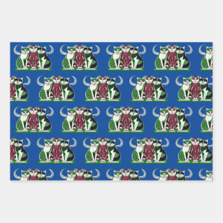¡El trío perfecto! Geschenkpapier Set