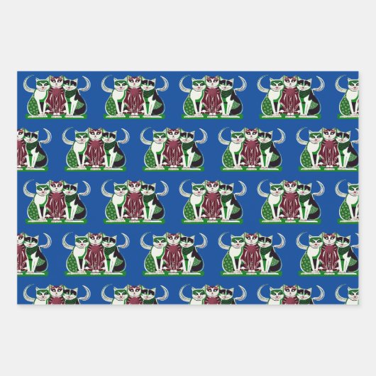 ¡El trío perfecto! Geschenkpapier Set (Vorderseite)