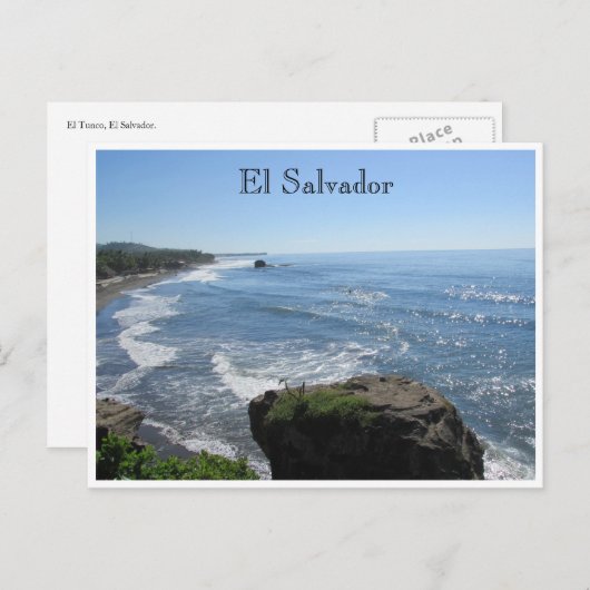 el tunco playa postkarte (Vorne/Hinten)