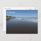 El tunco Strand Postkarte (Vorne/Hinten)