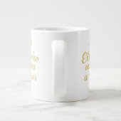 El Universo Conspira a Tu Favor ✨ | Elegant Gold Jumbo-Tasse (Rückseite)