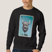El Vikingo Mexican Slang Lottery Bingo Cards Sweatshirt (Vorderseite)
