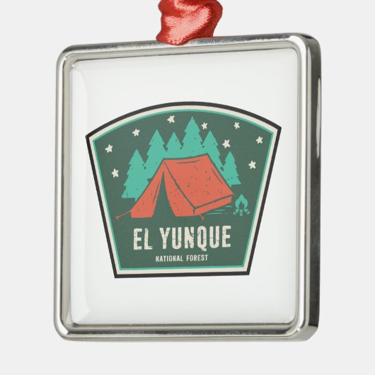 El Yunque National Forest Camping Ornament Aus Metall (Links)