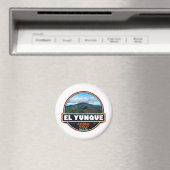 El Yunque National Forest Puerto Rico Emblem Magnet (In Situ (Geschirrspüler))