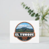 El Yunque National Forest Puerto Rico Emblem Postkarte (Stehend Vorderseite)