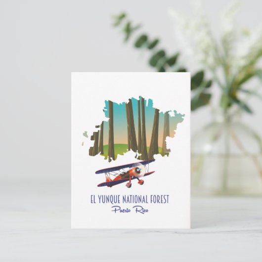 El yunque National forest puerto rico Karte (Stehend Vorderseite)