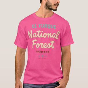 El Yunque National Forest Puerto Rico Usfs Skript T-Shirt