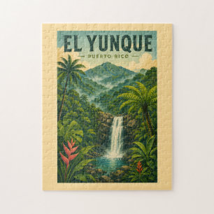 El-Yunque-Nationalpark Puerto Rico Illustration Puzzle