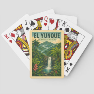 El-Yunque-Nationalpark Puerto Rico Illustration Spielkarten