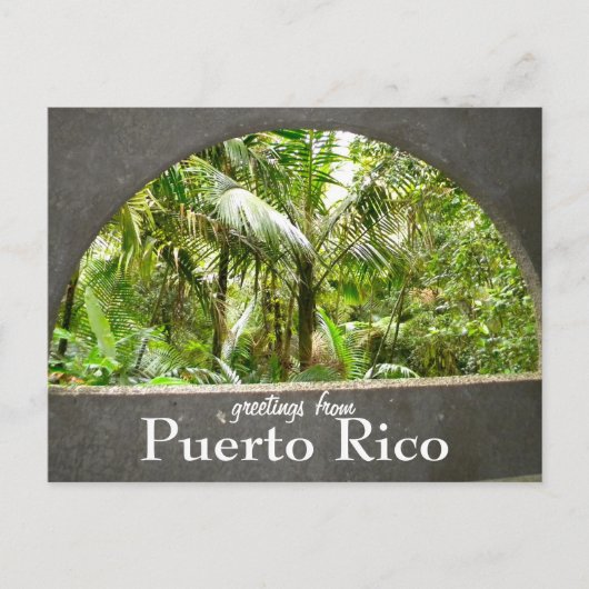 El Yunque, Puerto Rico Postkarte (Vorderseite)