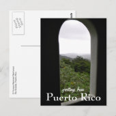 El Yunque, Puerto Rico Postkarte (Vorne/Hinten)