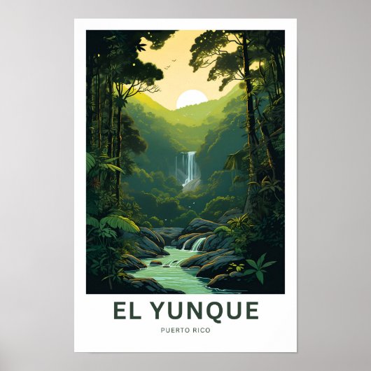 El Yunque Puerto Rico Reisen Print Poster (Vorne)
