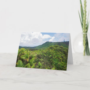 El Yunque Regenwald und Kommunikationsturm Karte