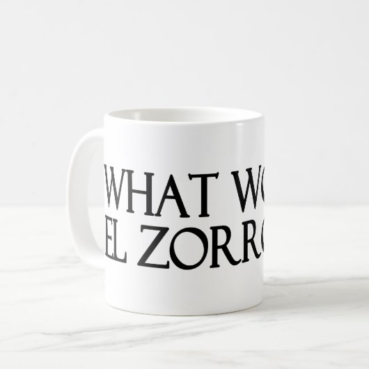 EL Zorro Kaffeetasse (Vorderseite Links)