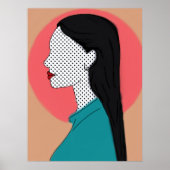 Ela de perfil - camadas poster (Vorne)