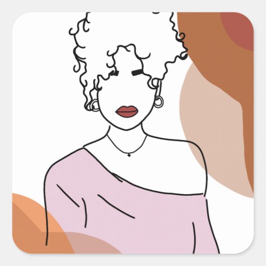 Ela Quadratischer Aufkleber (Vorderseite)