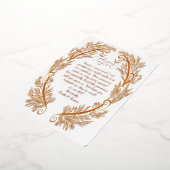 Elaborate Rose Gold Foil Wedding Vielen Dank Folieneinladung (Gedreht)